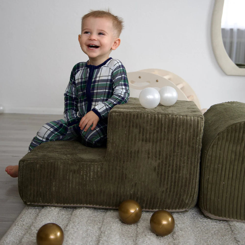 Parcours de motricité en velours Corduroy à larges côtes Aesthetic | 3 pièces