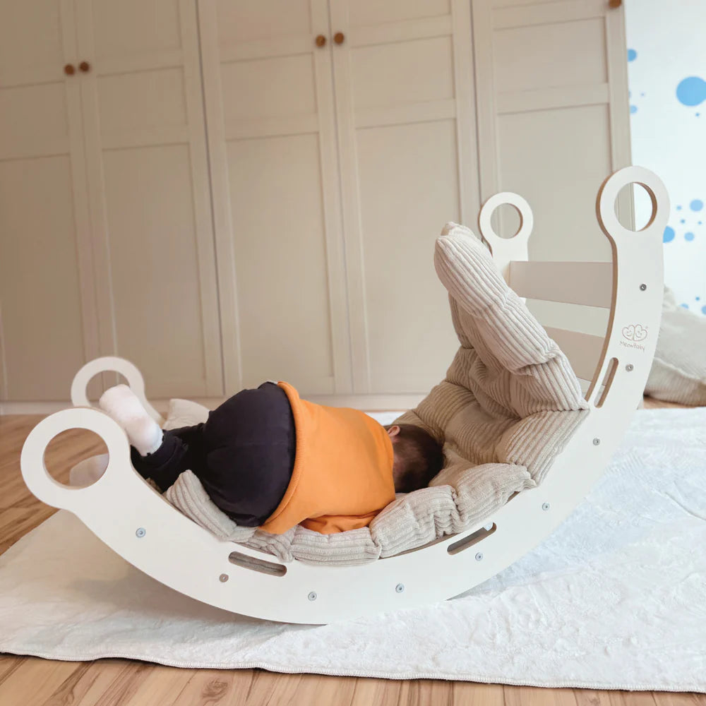 Arche d'équilibre et d'éveil / Rocker, avec option coussin - Blanc | Dream