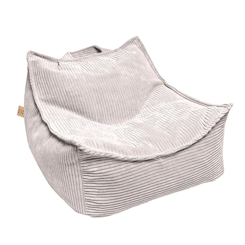 Pouf carré en velours Corduroy à larges côtes Aesthetic