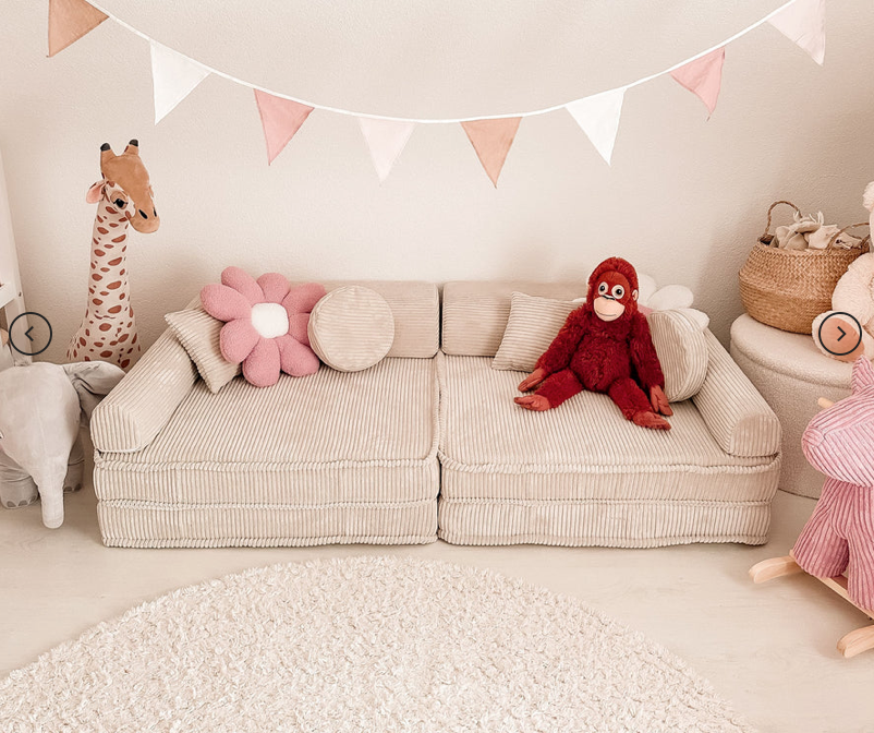 Canapé modulable Premium en velours Corduroy à larges côtes Aesthetic | 10 Pièces