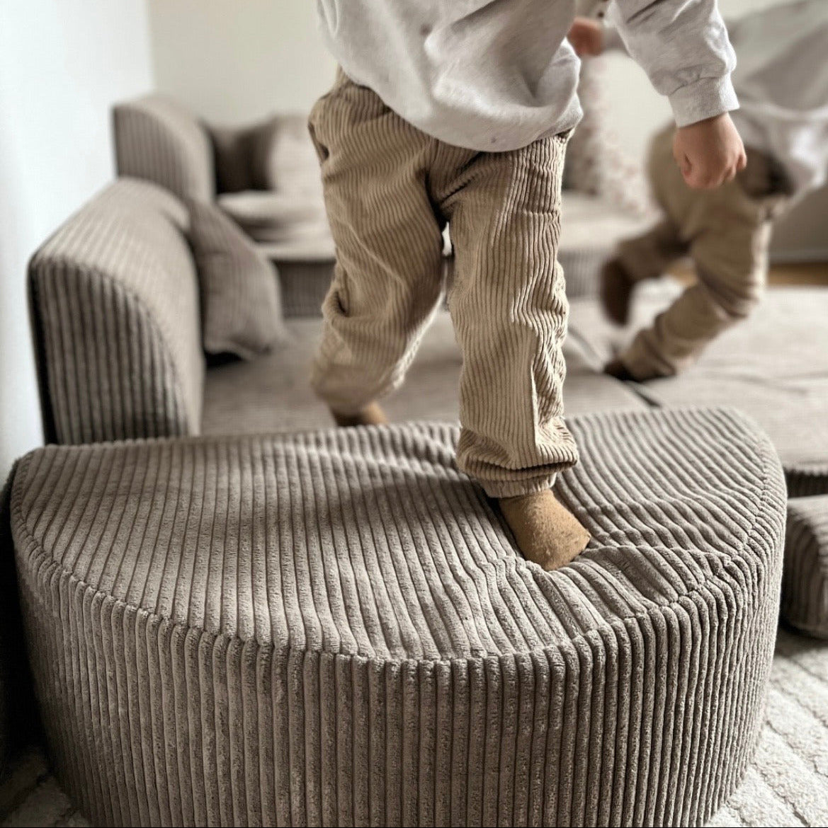 Repose-pieds / rocker pour canapé Premium 80cm en Corduroy à larges côtes Aesthetic
