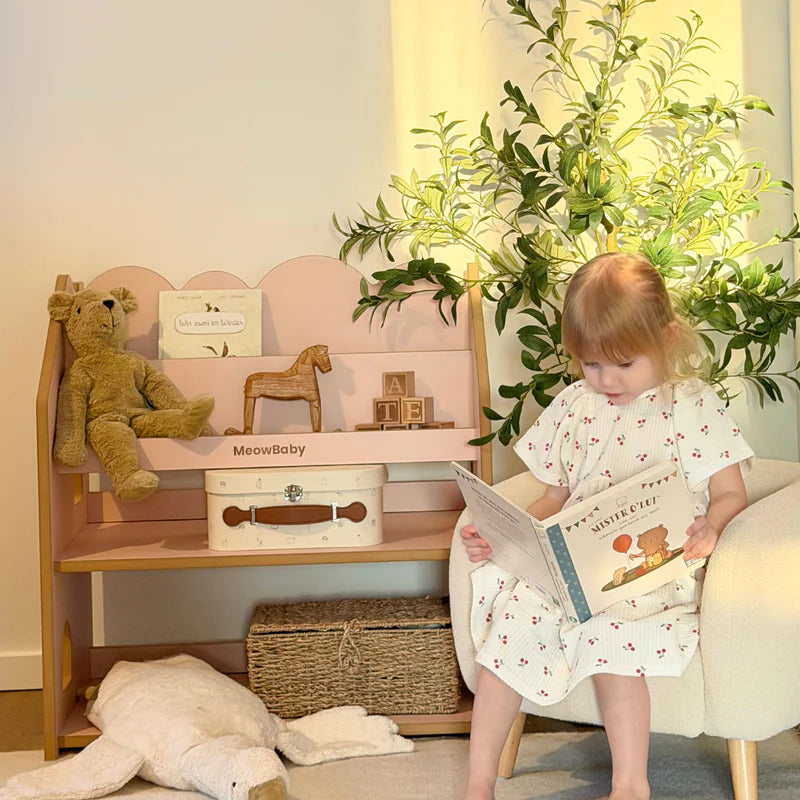 Bibliothèque Montessori avec étagère en bois - Cloudy