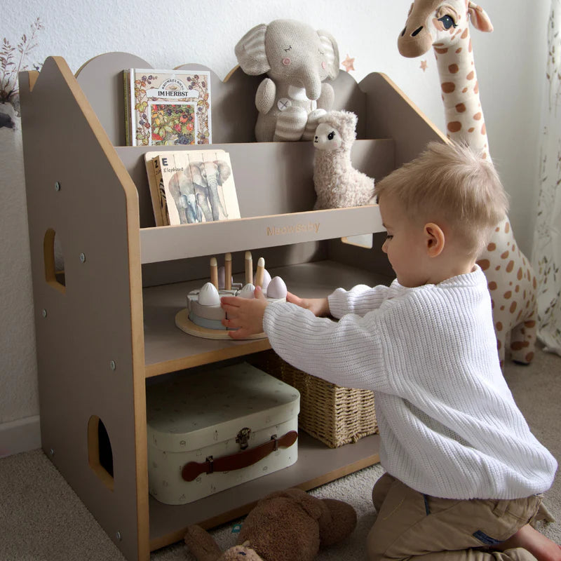 Bibliothèque Montessori avec étagère en bois - Cloudy
