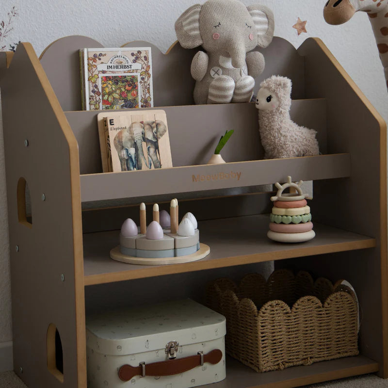 Bibliothèque Montessori avec étagère en bois - Cloudy