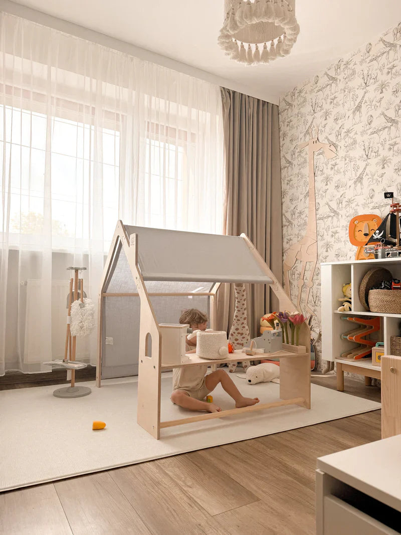 Cabane en bois d'intérieur, maison de jeu