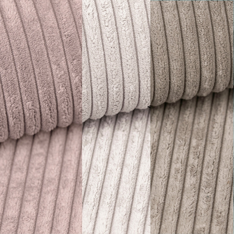 Canapé modulable Premium en velours Corduroy à larges côtes Aesthetic, Latte | 8 Pièces