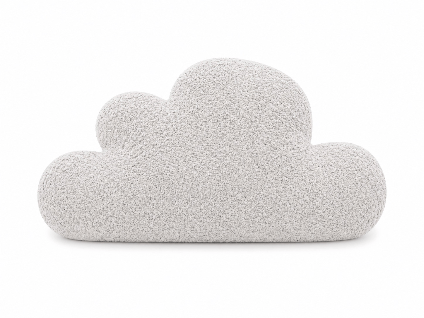Grand coussin Nuage en tissu texturé bouclé