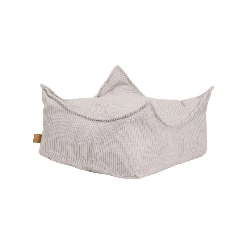 Coussin de sol carré en velours Corduroy à larges côtes Aesthetic