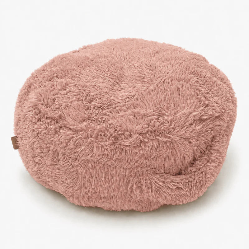 Coussin de sol rond en fourrure Mammouth