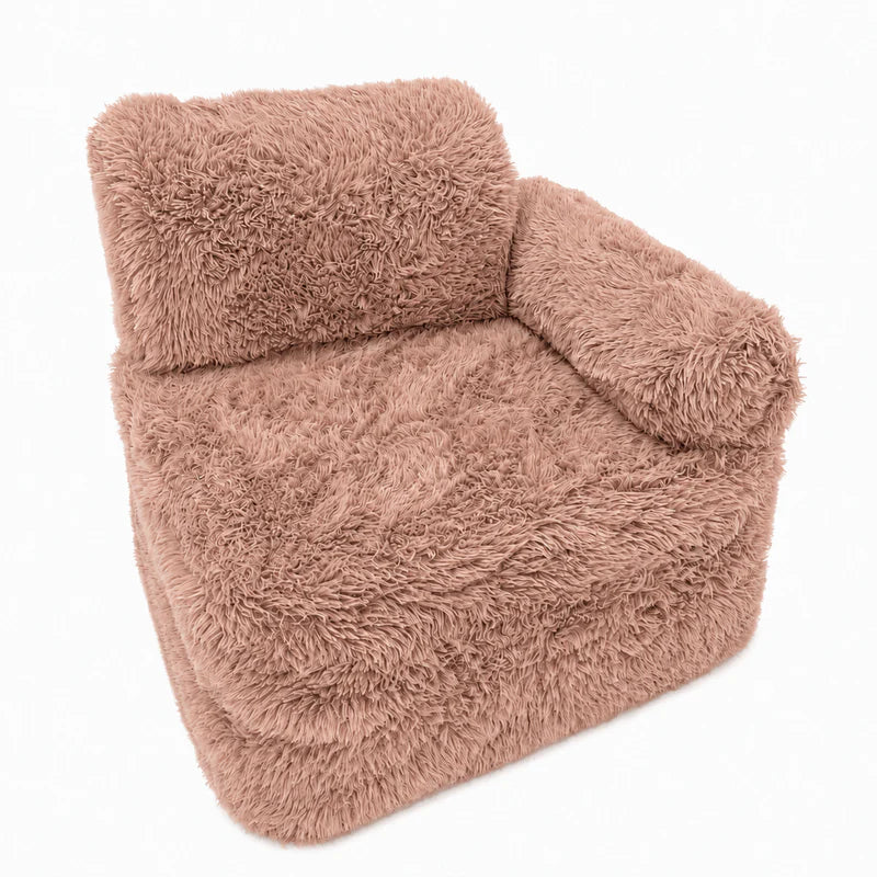 Fauteuil modulable Pocket 60cm en fourrure Mammouth | 3 Pièces