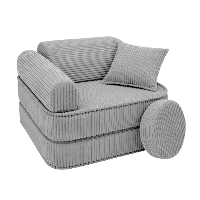 Fauteuil modulable Pocket 60cm en velours Corduroy à larges côtes Aesthetic | 5 Pièces