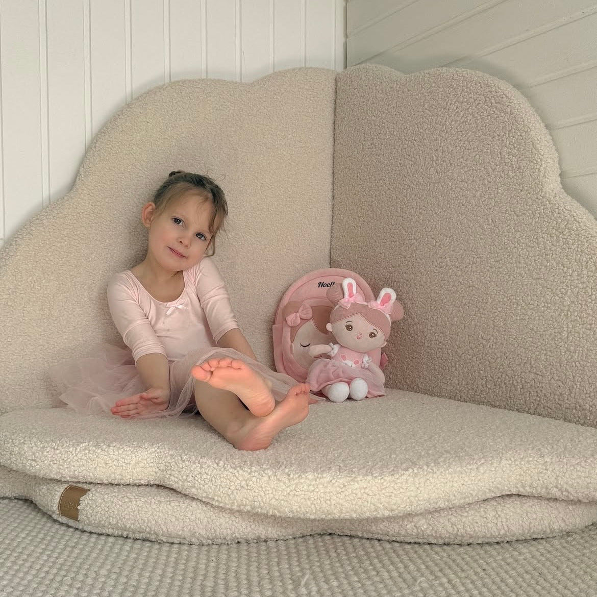 Tapis de jeu et d'éveil épais en peluche Bearly | Nuage