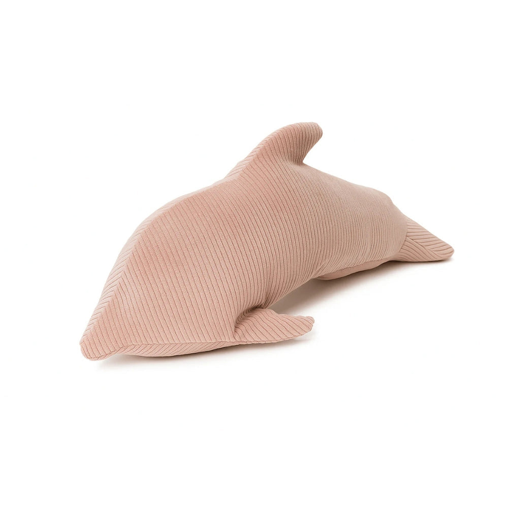 Coussin Dauphin en velours Corduroy à fines côtes Slimcord