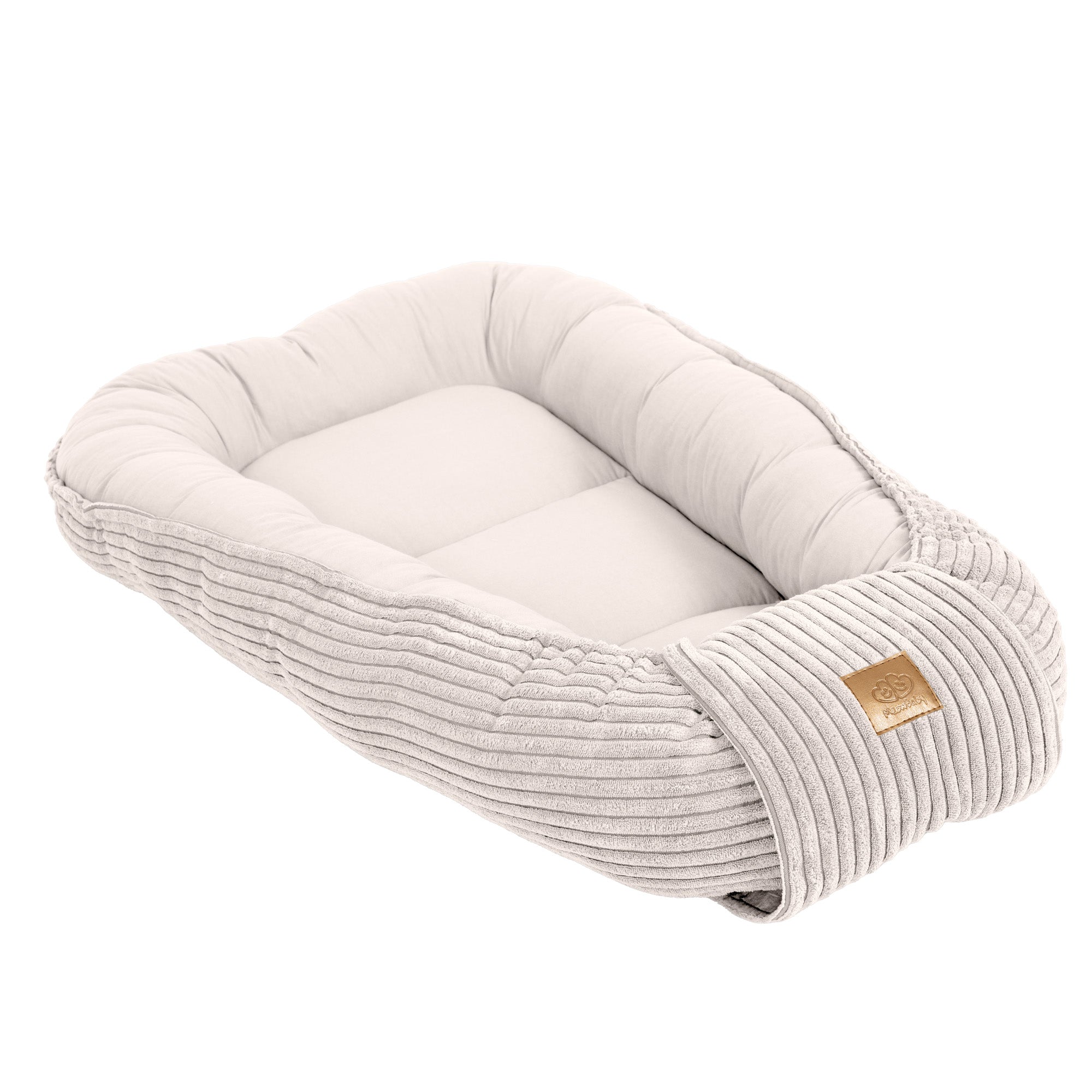 Nid d'ange, réducteur de lit pour bébé en velours Corduroy à larges côtes Aesthetic