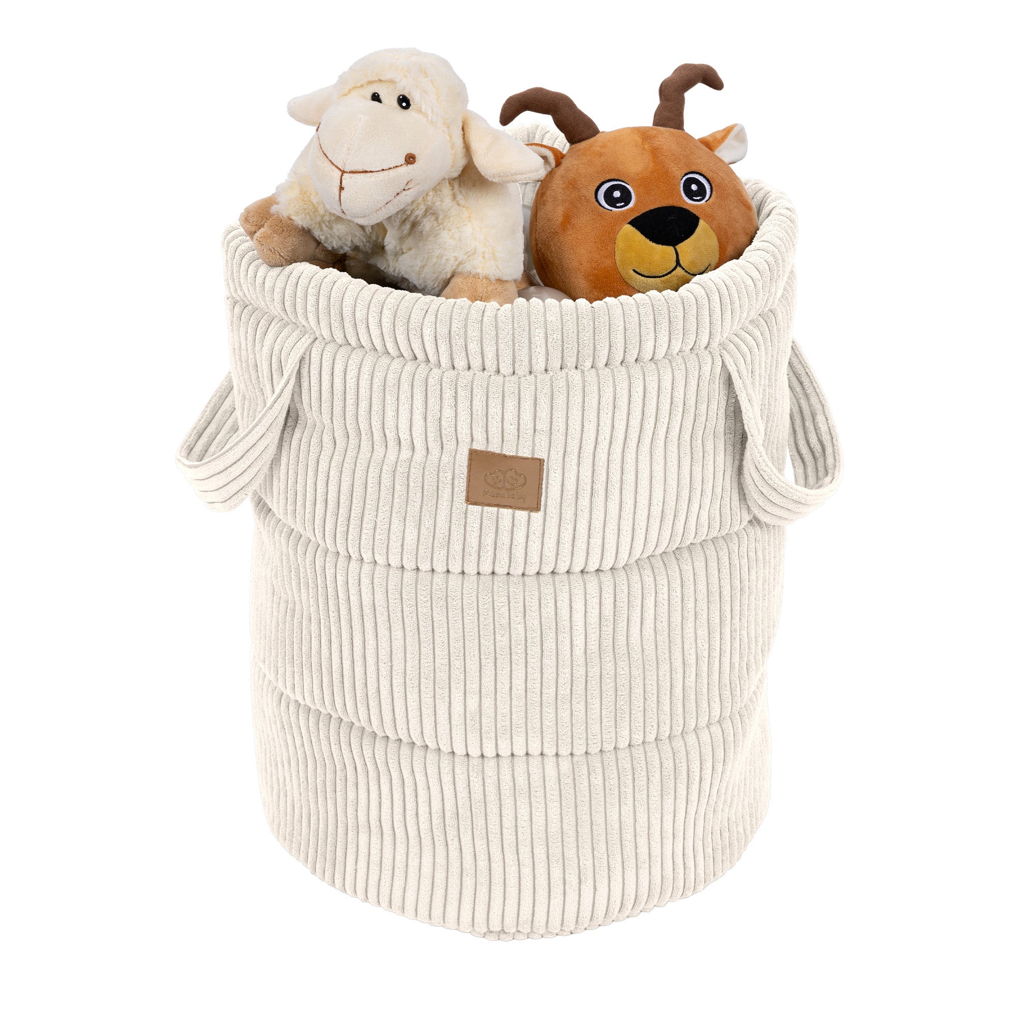 Panier de rangement en velours Corduroy à larges côtes Aesthetic