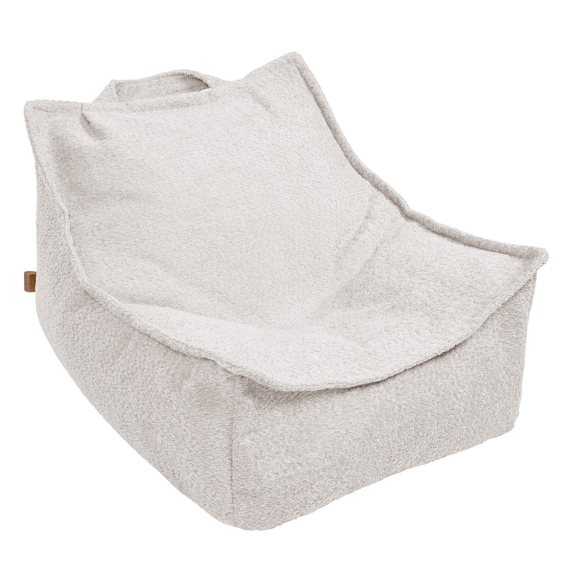 Pouf carré en bouclette
