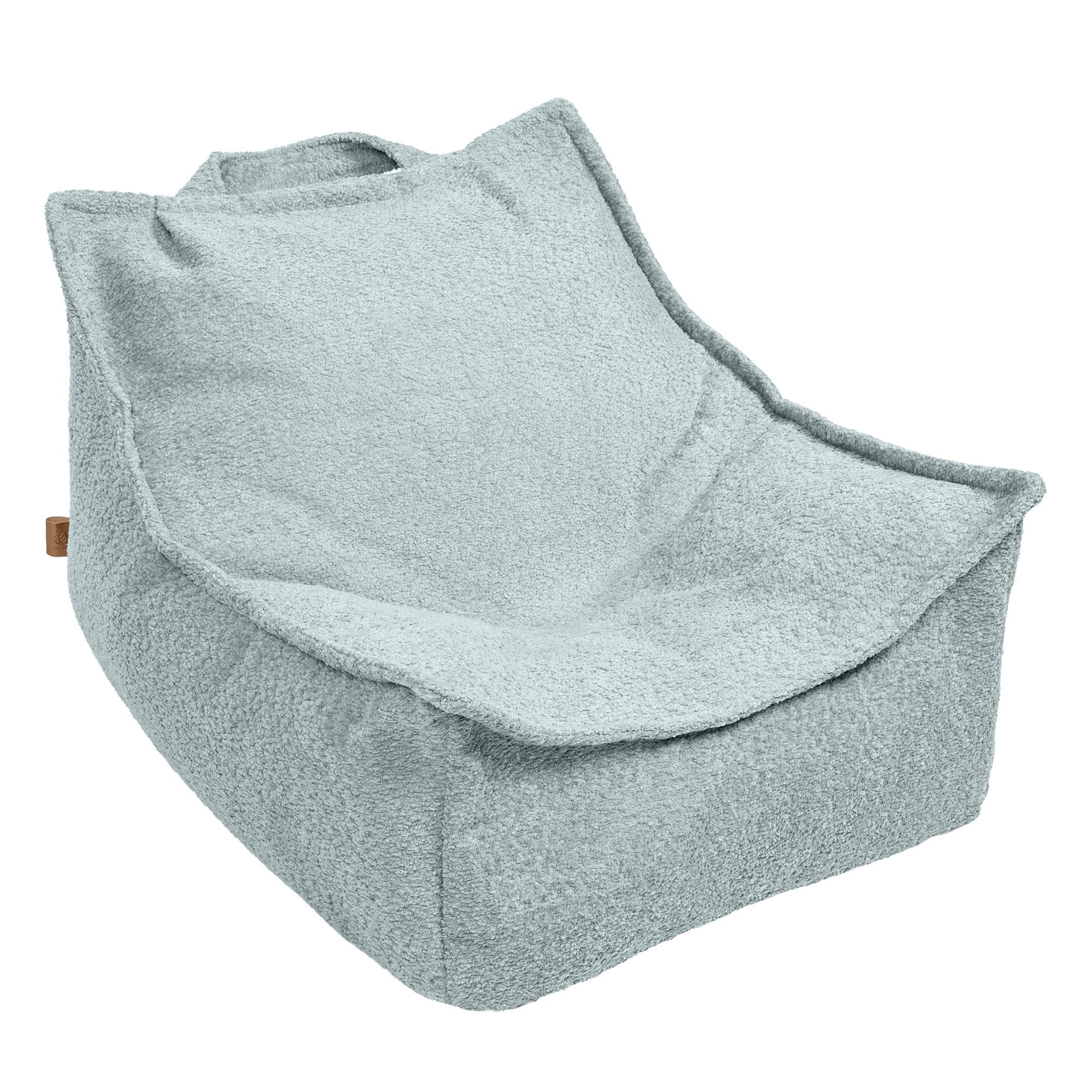Pouf carré en bouclette