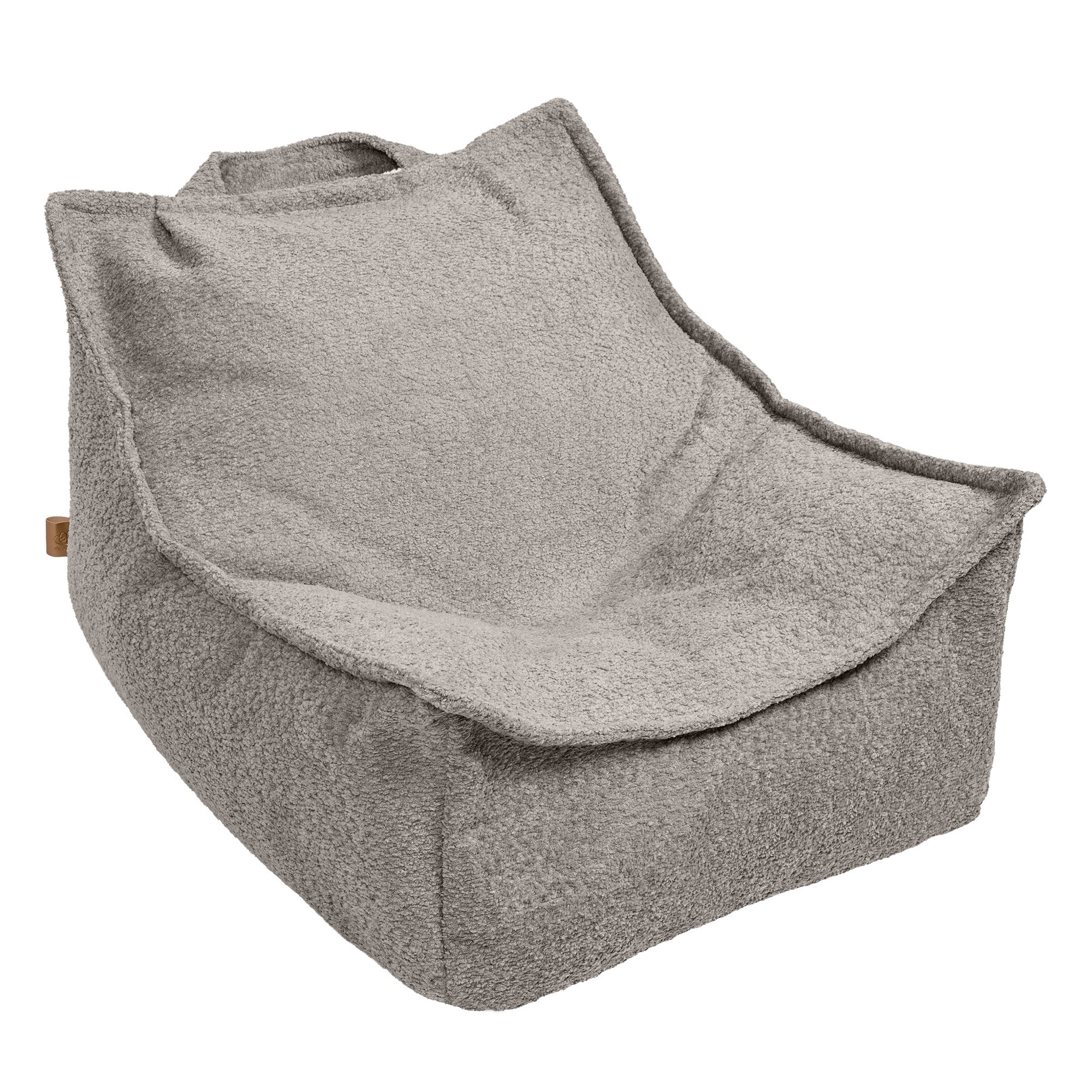 Pouf carré en bouclette