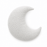 Grand coussin Lune en tissu texturé bouclé