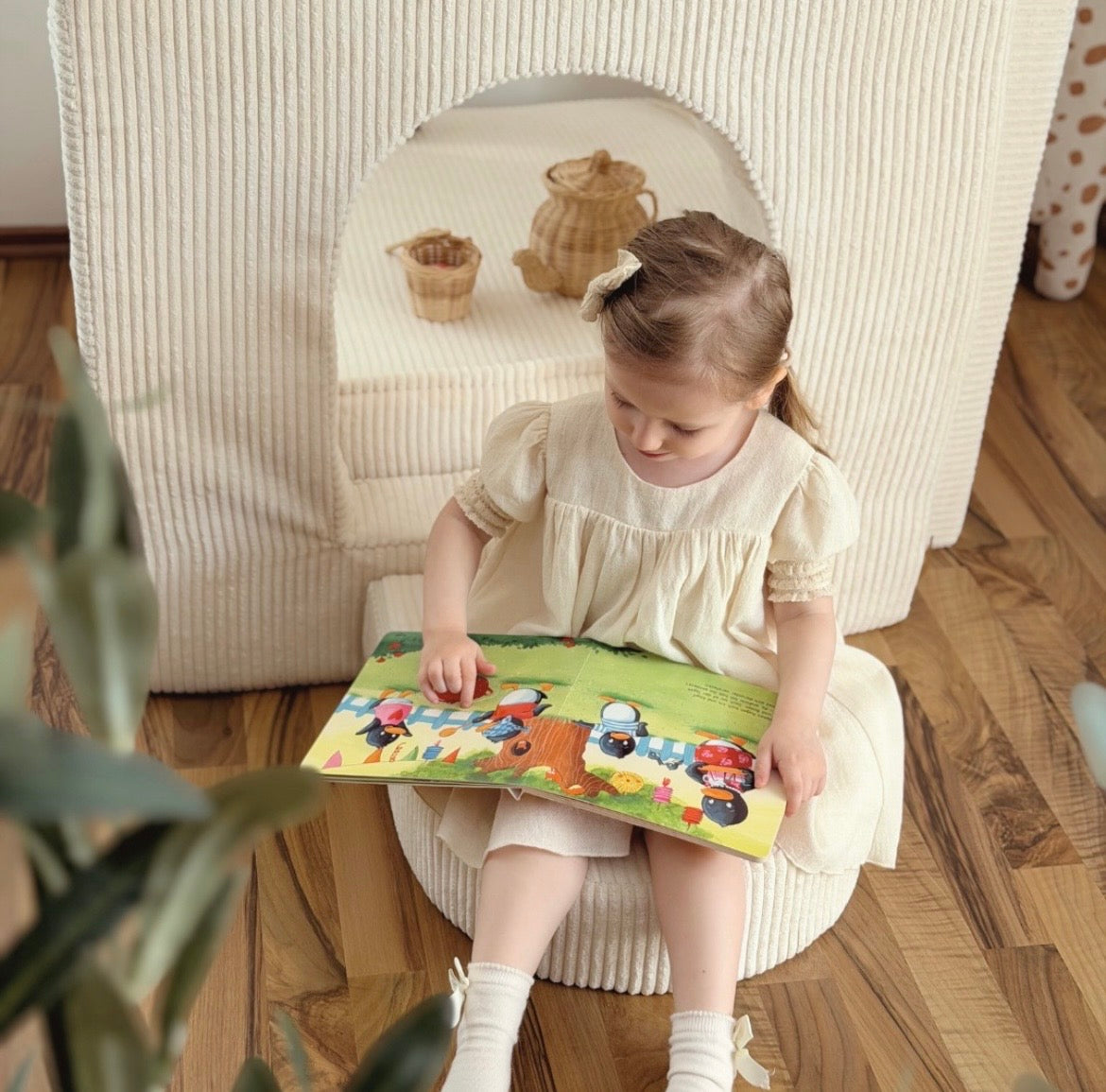 Matelas Arche pour canapé de jeu modulable Premium 160cm en Corduroy à larges côtes Aesthetic