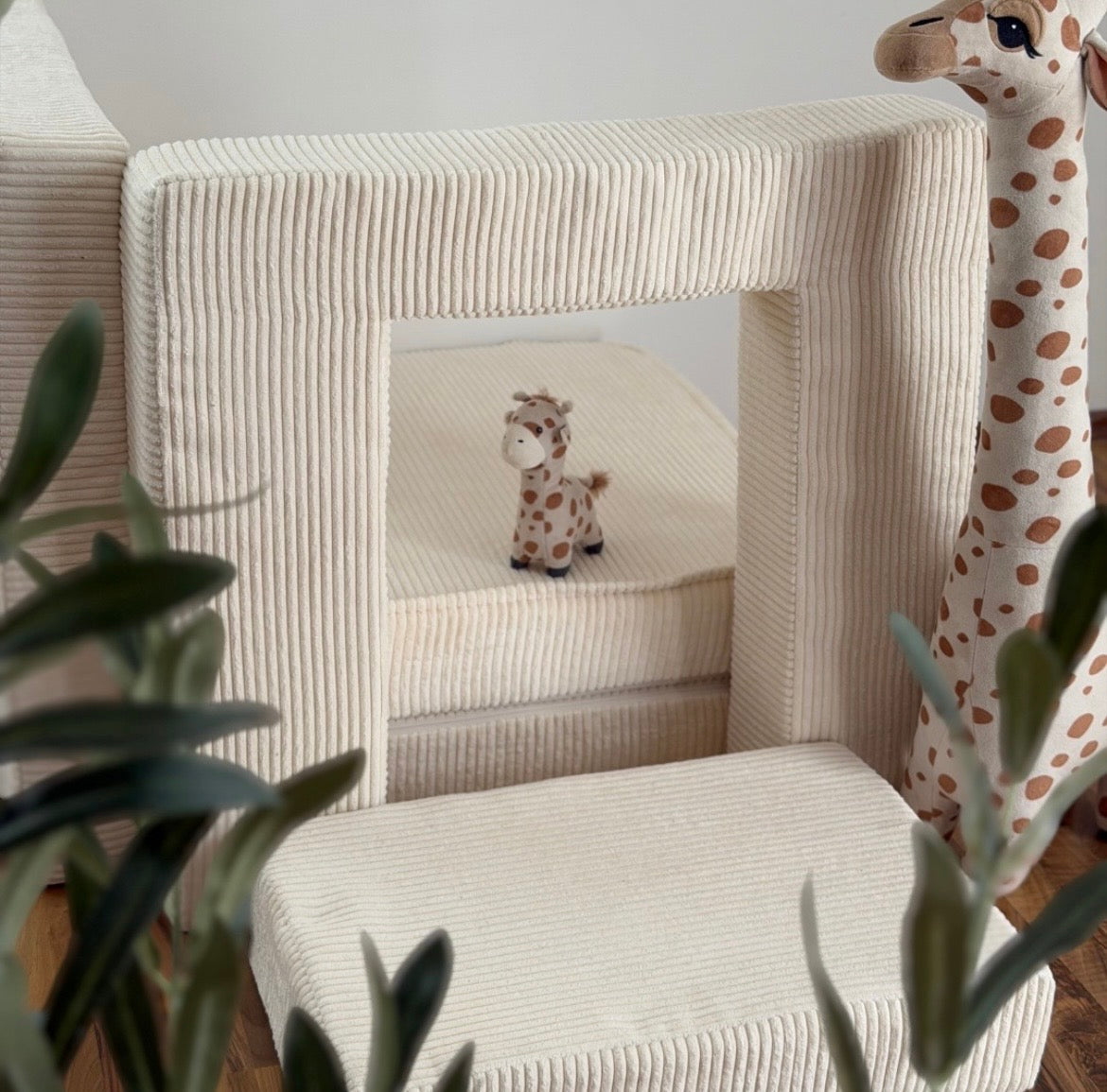Matelas Arche pour canapé de jeu modulable Premium 160cm en Corduroy à larges côtes Aesthetic