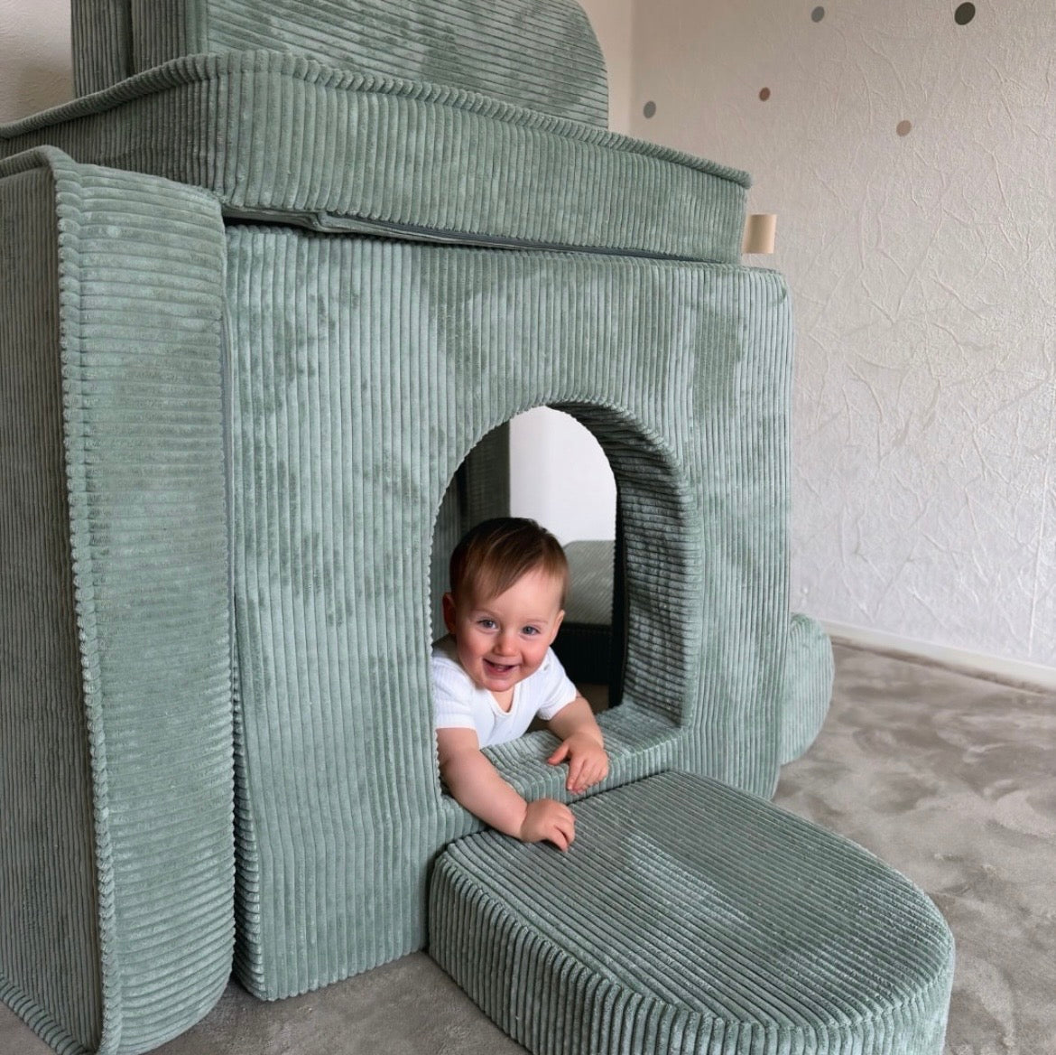 Matelas Arche pour canapé de jeu modulable Premium 160cm en Corduroy à larges côtes Aesthetic