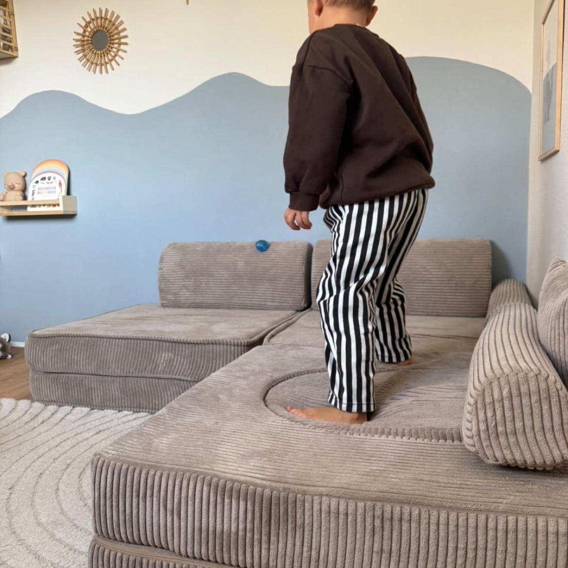 Matelas Arche pour canapé de jeu modulable Premium 160cm en Corduroy à larges côtes Aesthetic
