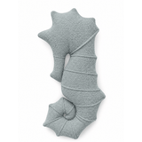 Grand coussin Hippocampe en tissu texturé bouclé