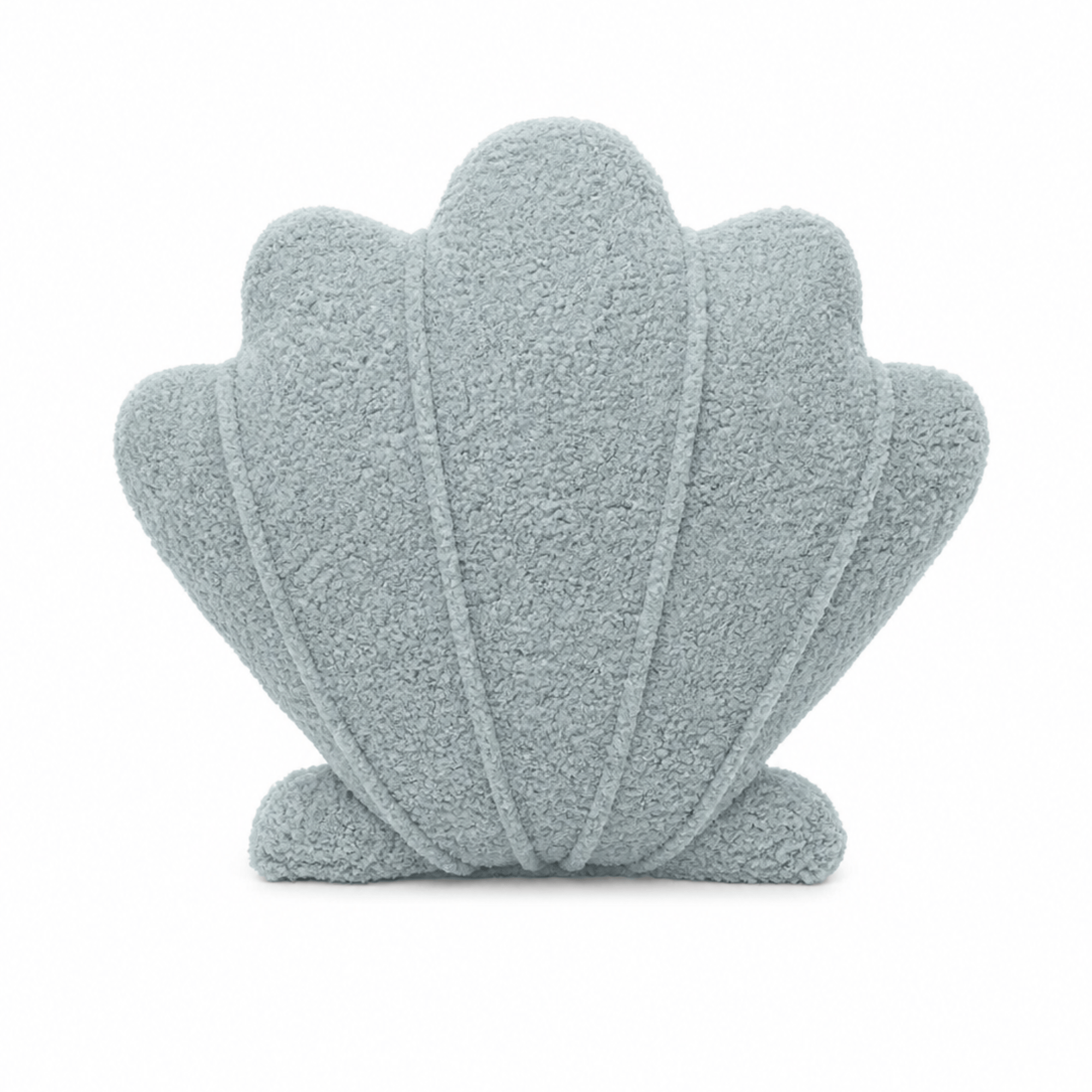Grand coussin Coquillage en tissu texturé bouclé