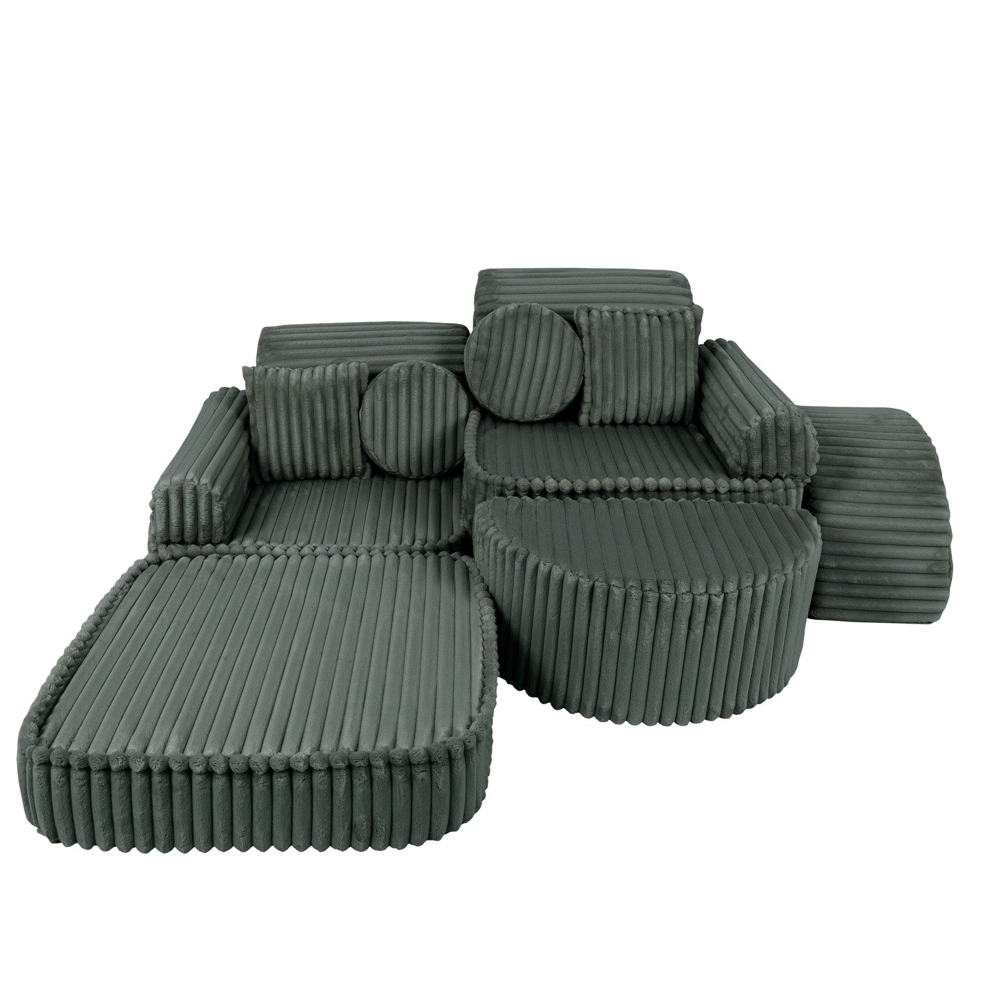 Meowbaby - Churros Sofa Max - Modular Kids Play Sofa Bed | 12 Pieces