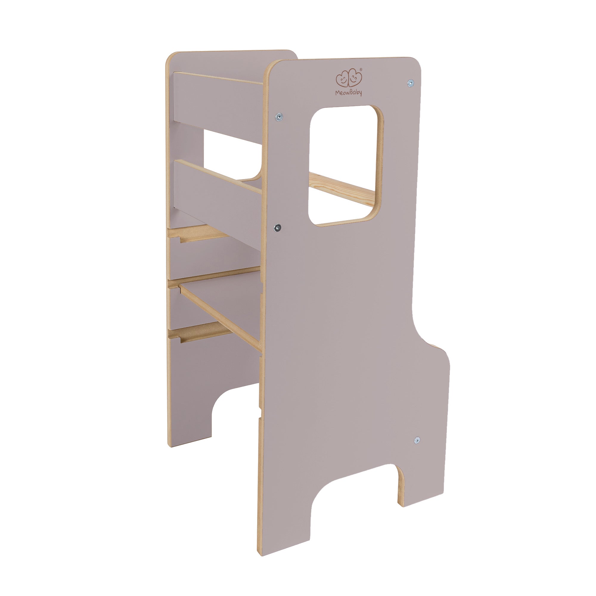 Tour d'observation Montessori ajustable en bois - Cloudy