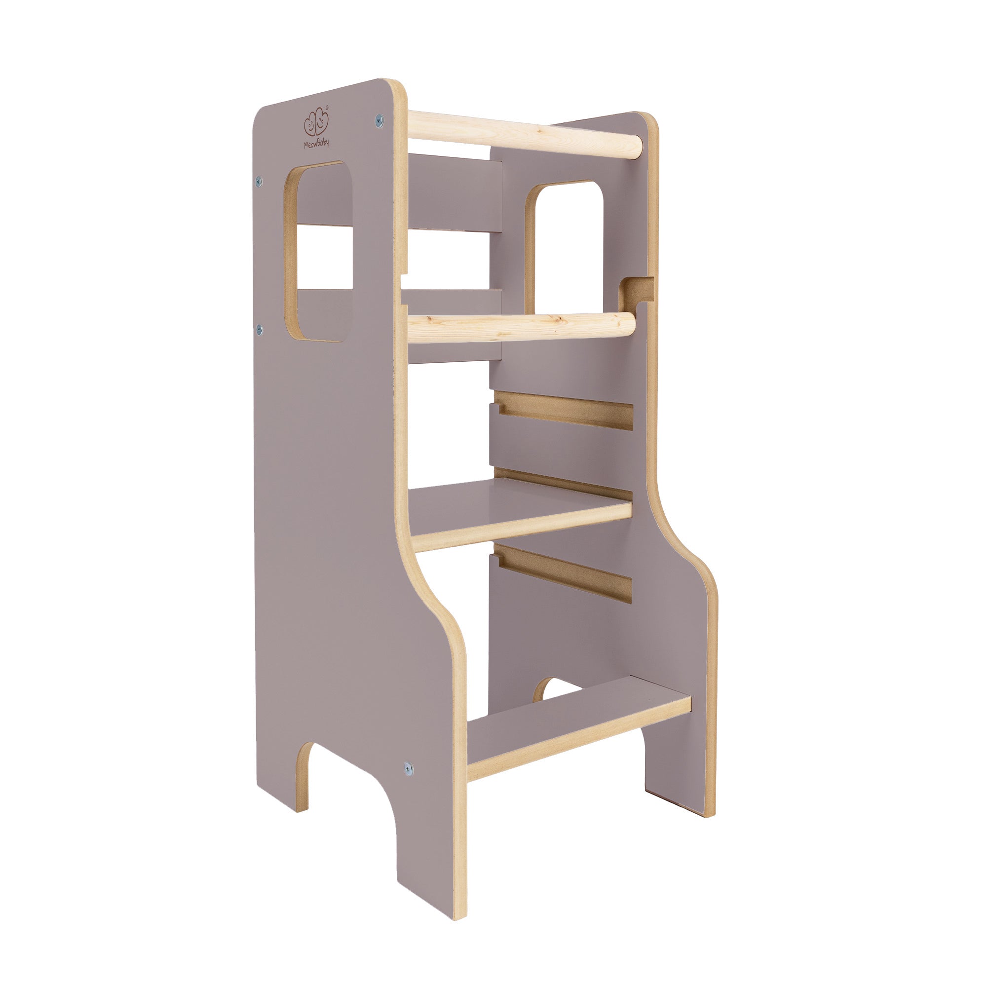 Tour d'observation Montessori ajustable en bois - Cloudy
