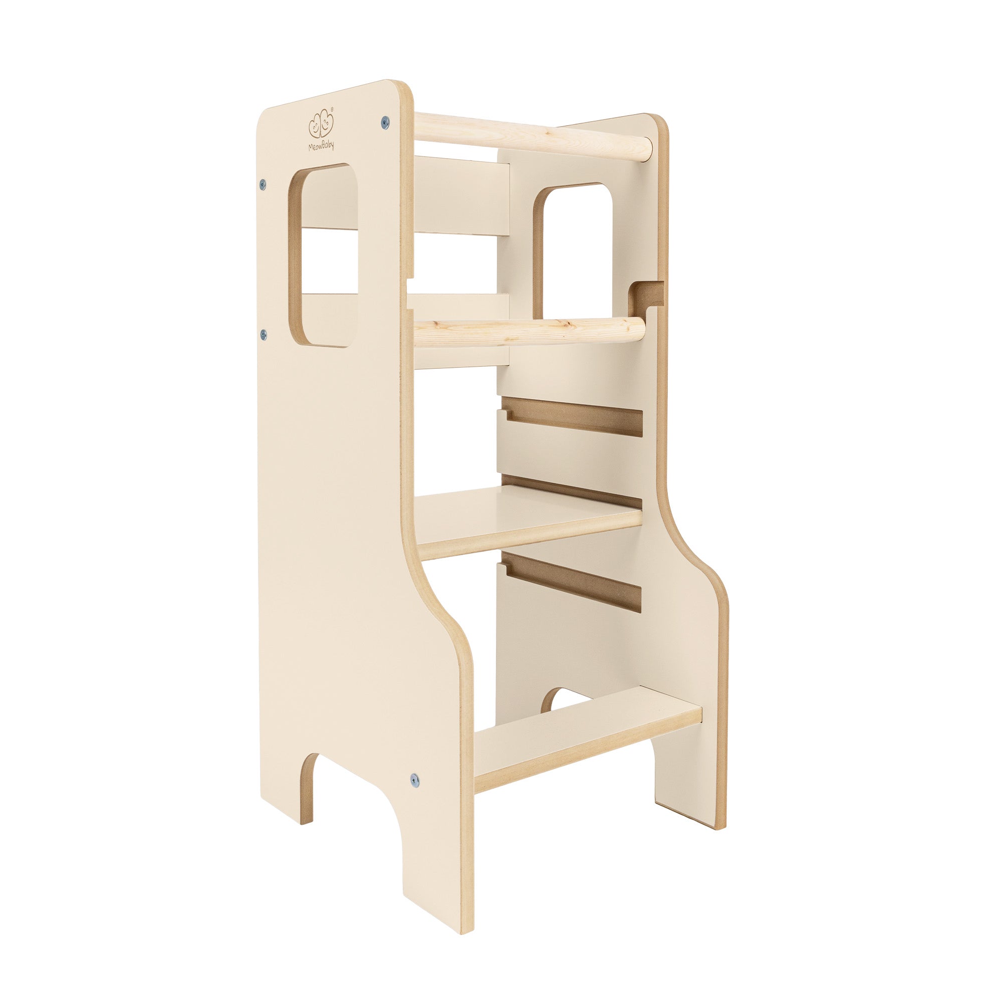 Tour d'observation Montessori ajustable en bois - Cloudy