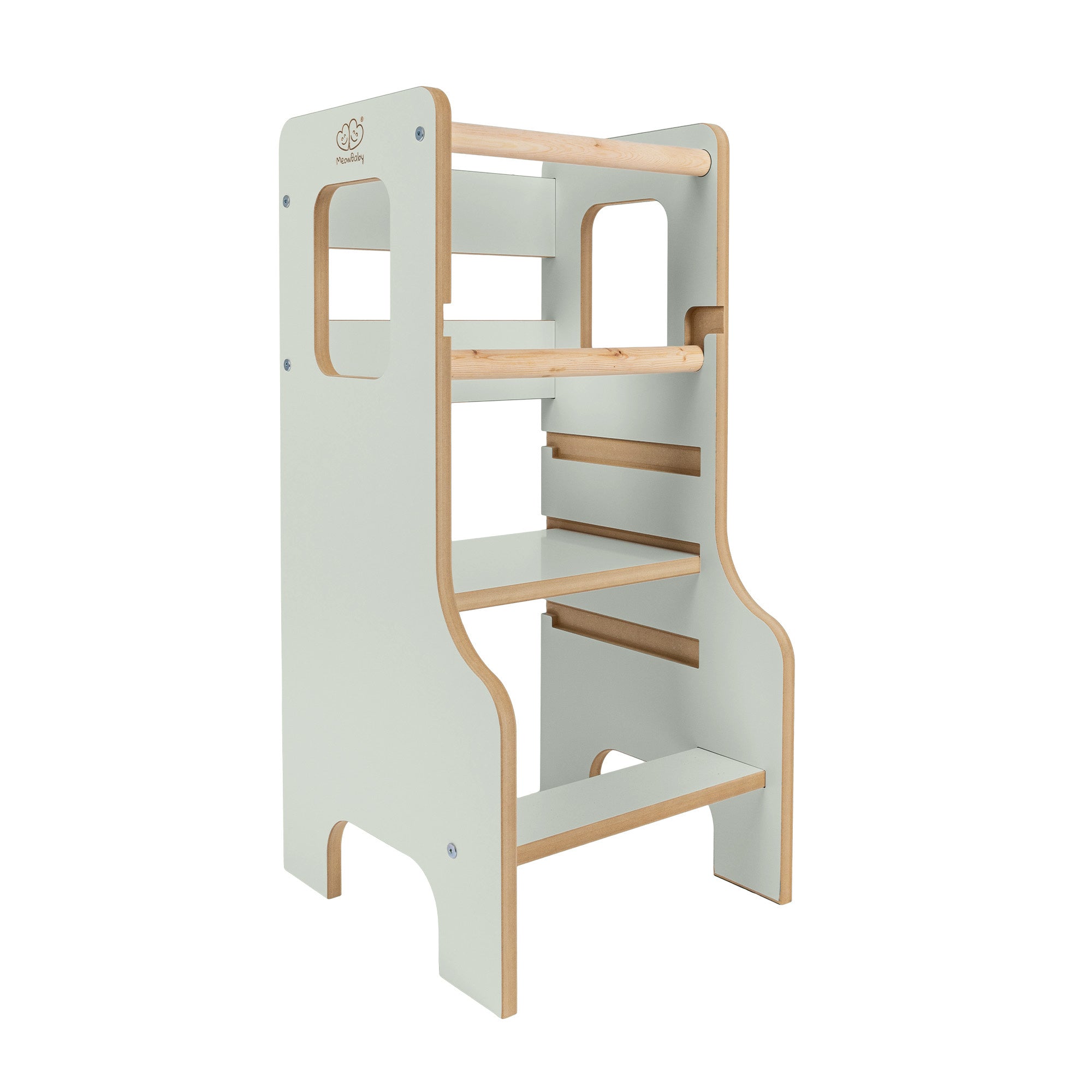 Tour d'observation Montessori ajustable en bois - Cloudy