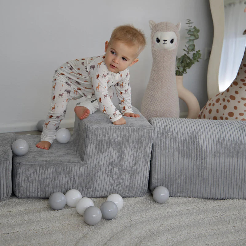 Parcours de motricité en velours Corduroy à larges côtes Aesthetic | 3 pièces