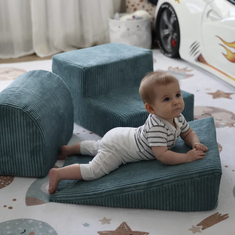 Parcours de motricité en velours Corduroy à larges côtes Aesthetic | 3 pièces