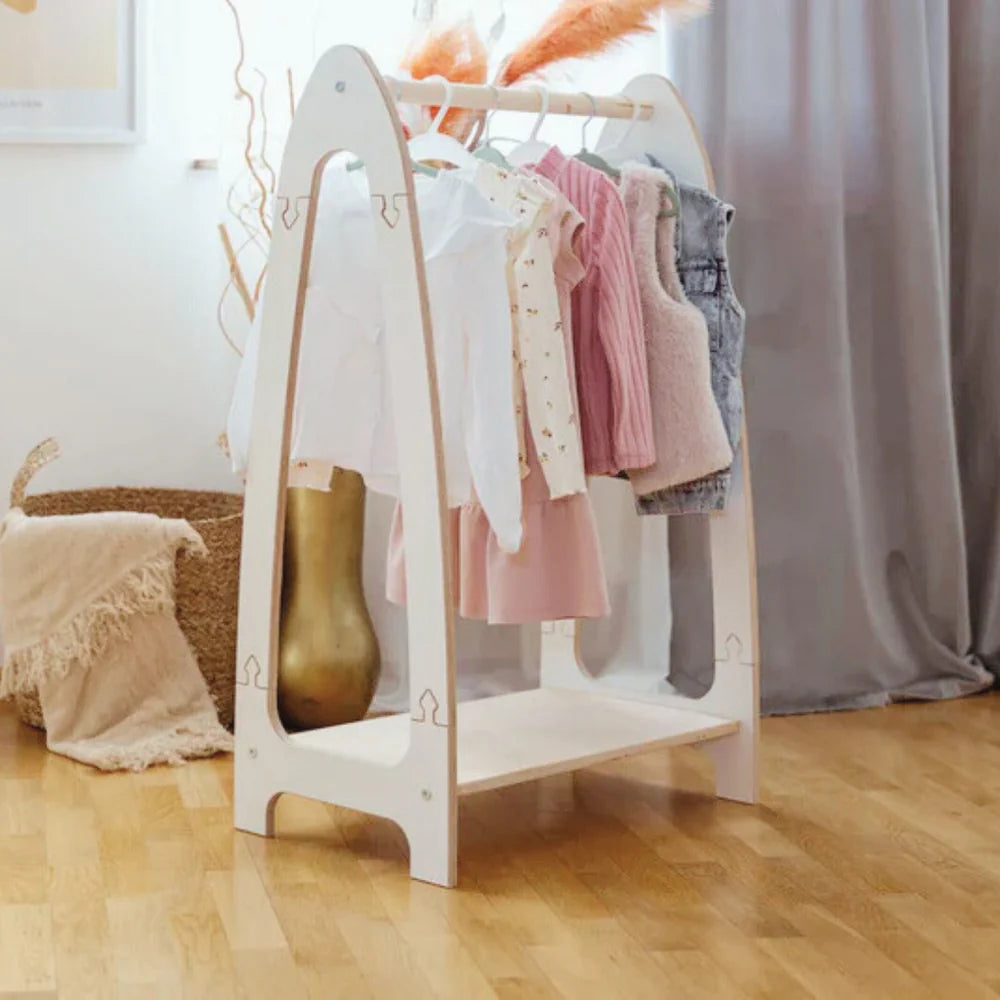 Portant à vêtements avec étagère - Soft | 2 tailles