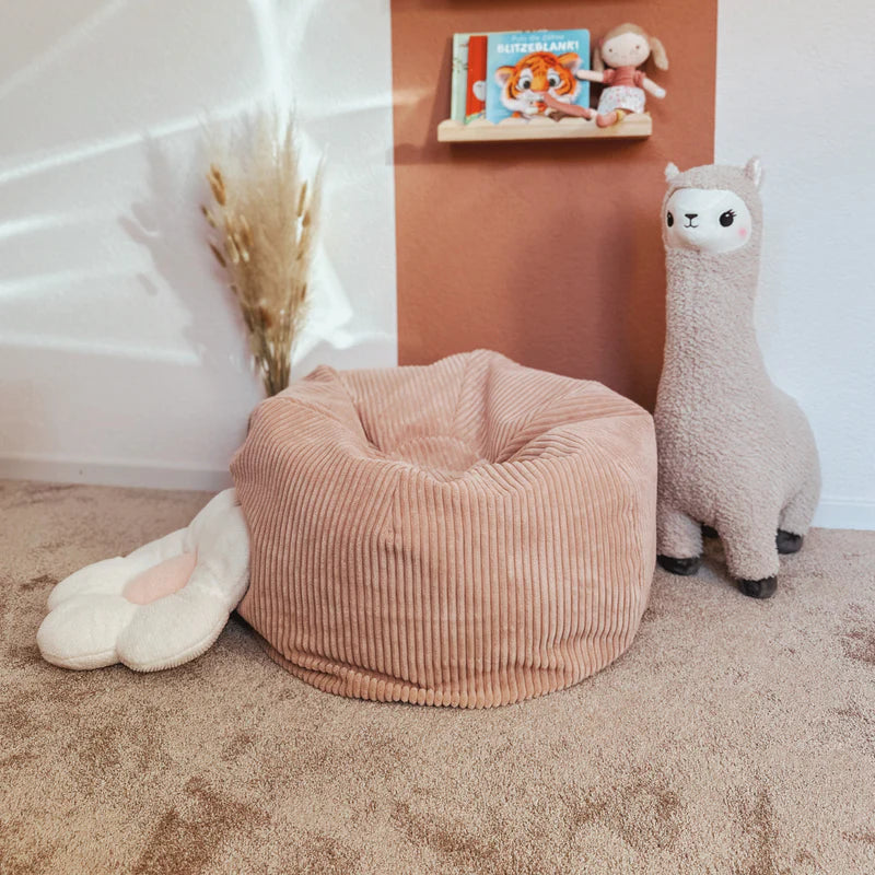 Pouf Floreo en velours Corduroy à larges côtes Aesthetic