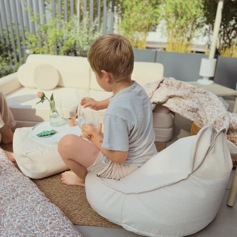 Pouf Ours d'extérieur en toile déperlante et résistante aux UV Outzy