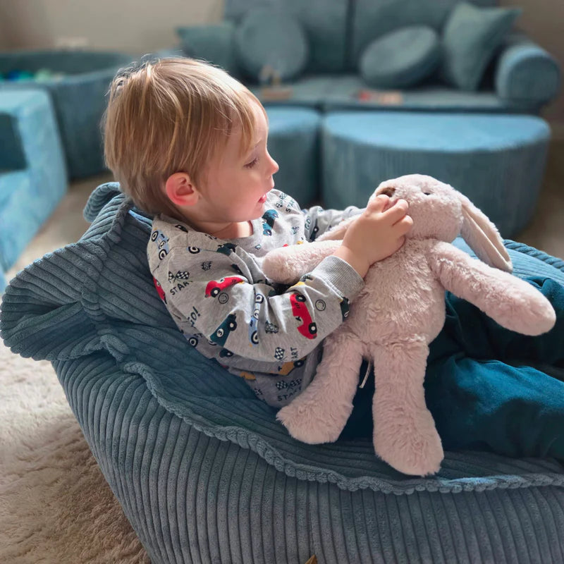 Pouf Ours en velours Corduroy à larges côtes Aesthetic