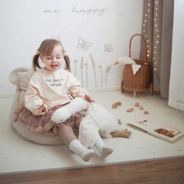 Pouf Ours en velours Corduroy à fines côtes Slimcord