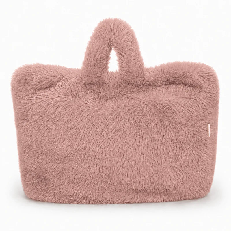 Pouf carré en fourrure Mammouth