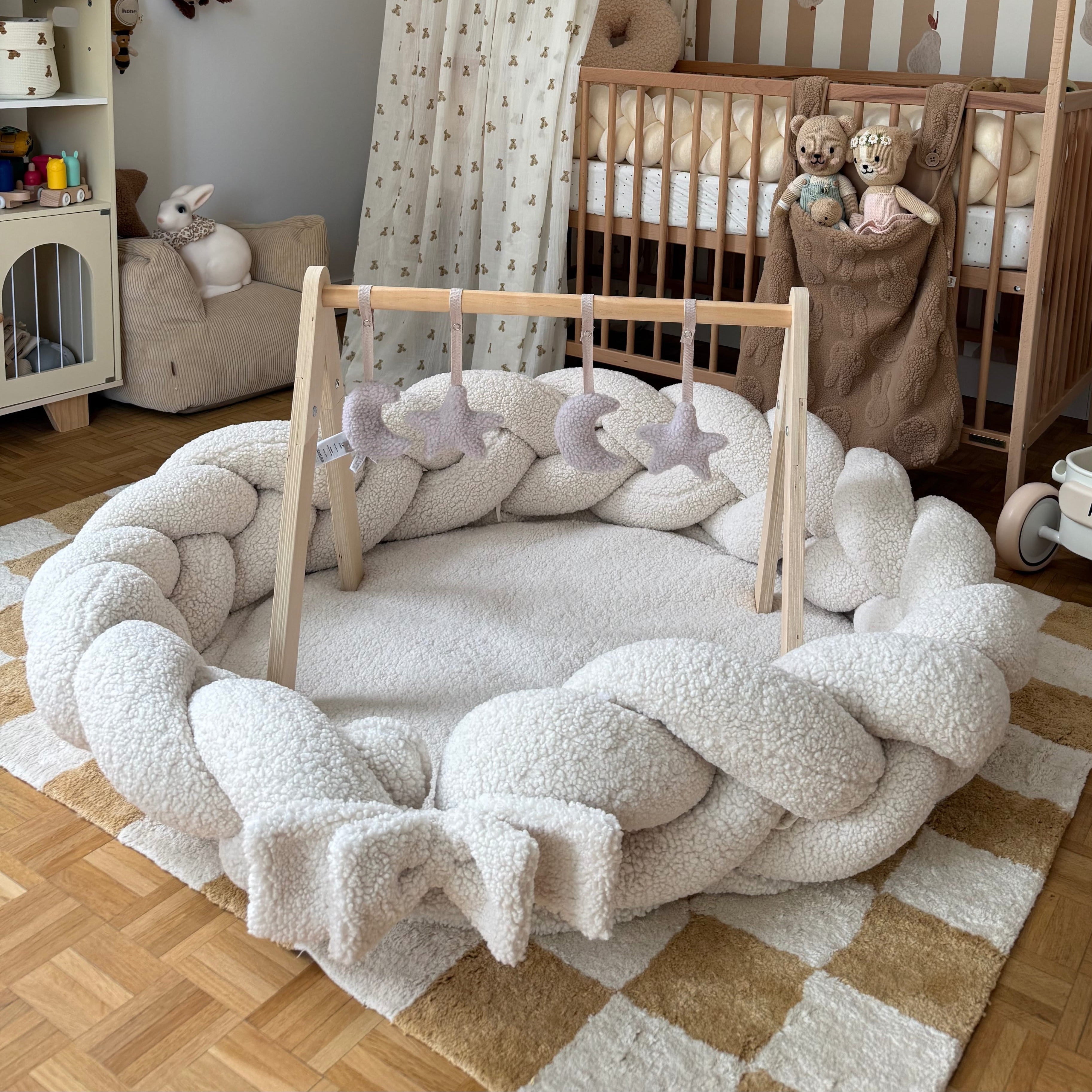 Tapis d’éveil cocon pour bébé en peluche Bearly