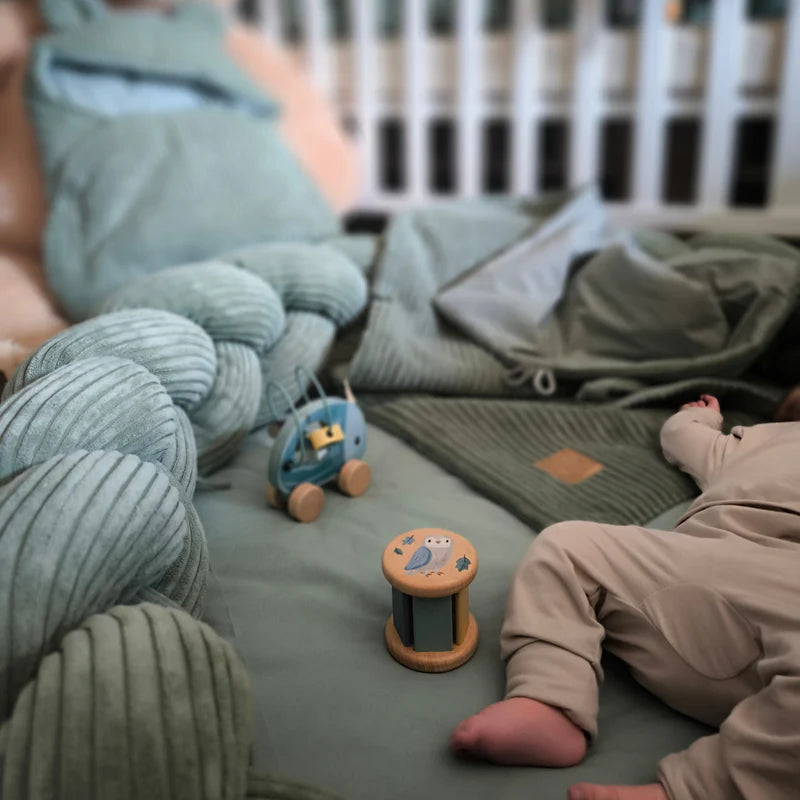 Tapis d'éveil cocon pour bébé en velours Corduroy à larges côtes Aesthetic