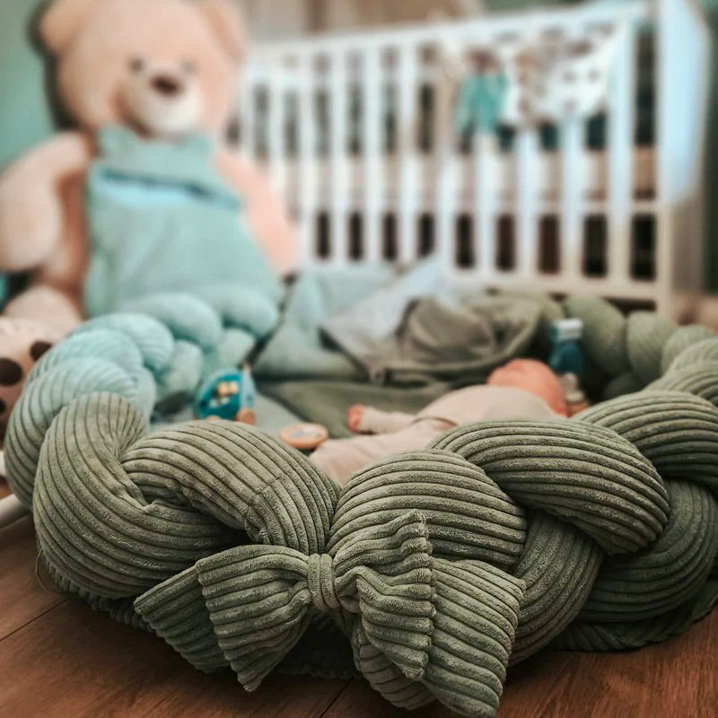 Tapis d'éveil cocon pour bébé en velours Corduroy à larges côtes Aesthetic
