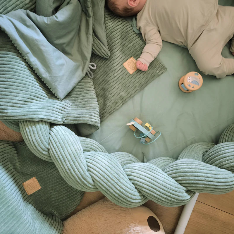 Tapis d'éveil cocon pour bébé en velours Corduroy à larges côtes Aesthetic