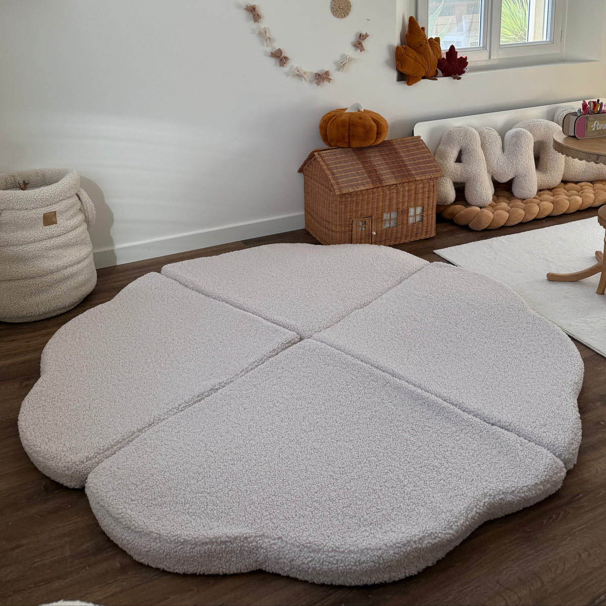 Tapis de jeu et d'éveil épais en peluche Bearly | Nuage