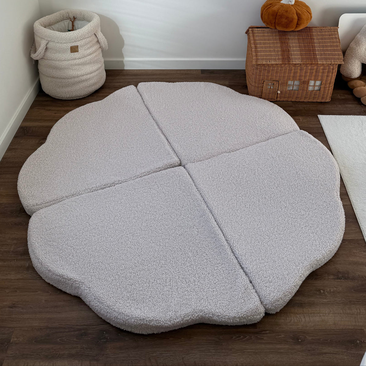 Tapis de jeu et d'éveil épais en peluche Bearly | Nuage