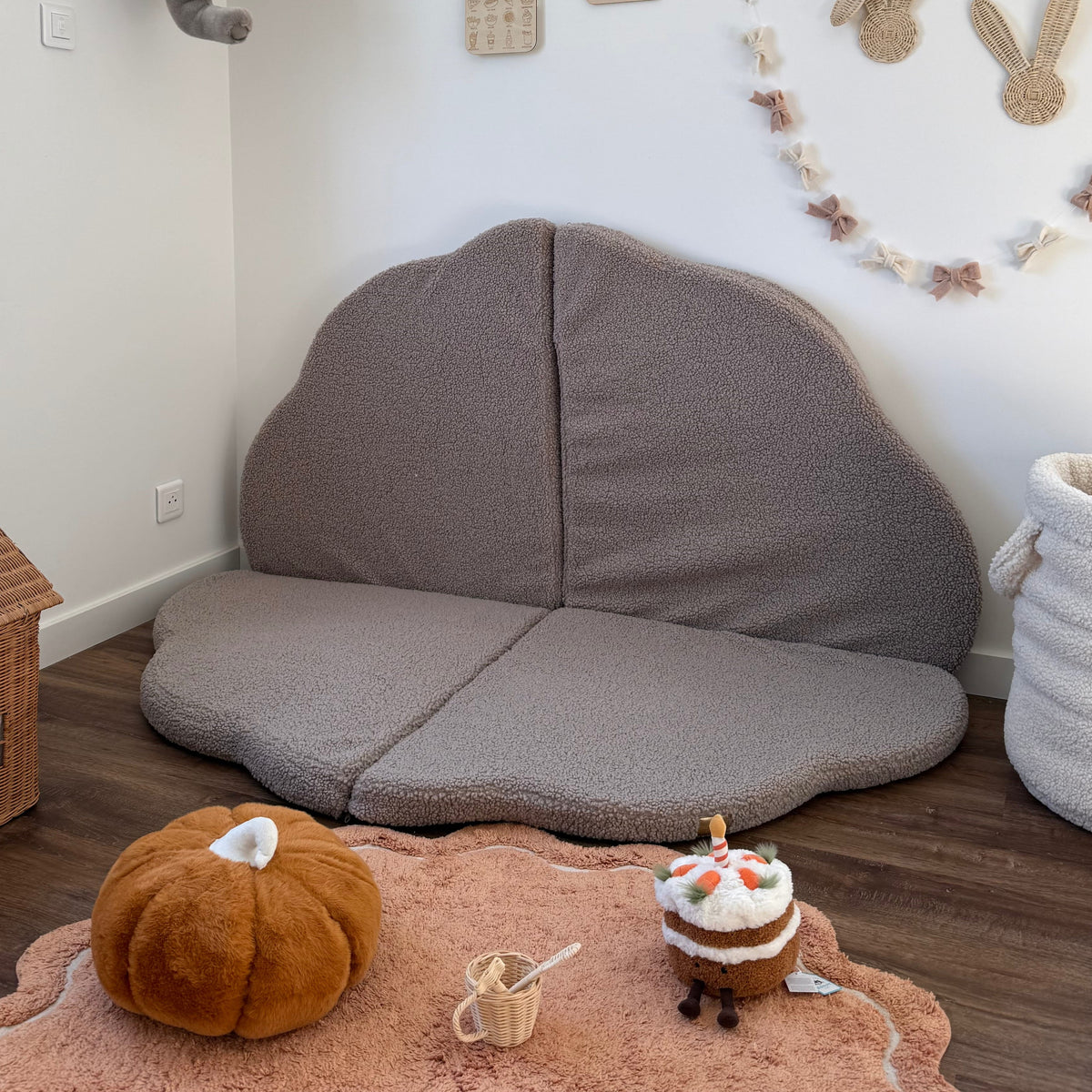 Tapis de jeu et d'éveil épais en peluche Bearly | Nuage