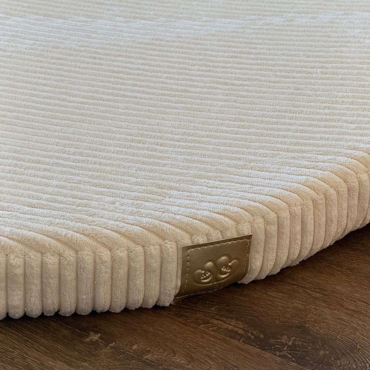 Tapis de jeu et d'éveil épais en velours Corduroy à larges côtes Aesthetic | Nuage
